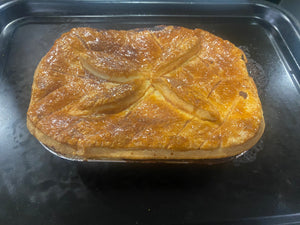 Serves 2 Steak & Sausage Pie